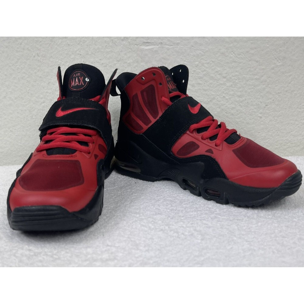 Nike Air Max 2 (GS) Boys Black & Red Basketball Shoes 525254-600 Youth Sz 4Y W6